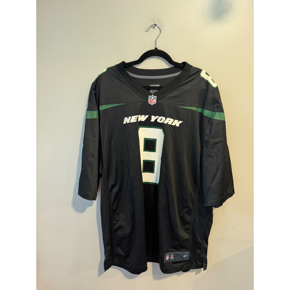 Nike Aaron Rodgers New York Jets NFL Jersey Black Green Men 3XL M1011459